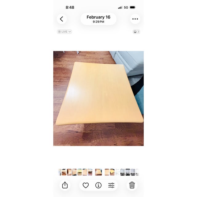1950s Restored Wheat Heywood Wakefield X Coffee Table G392 For Sale - Image 5 of 10