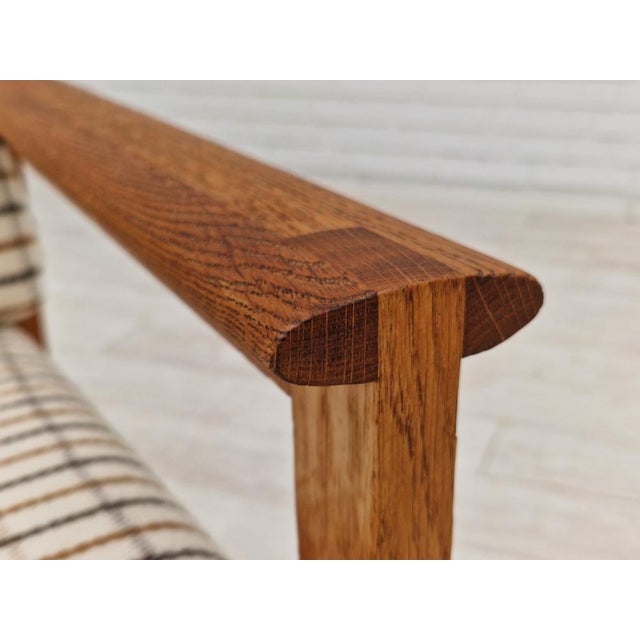 Niels Eilersen Danish Oak Model Capella Armchair by Illum Wikkelsø for Eilersen Møbler, 1970s For Sale - Image 4 of 18