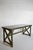 Marble trompe l'oeil console table, 1920s. Center table, dining table, kitchen table, console table made of patinated...