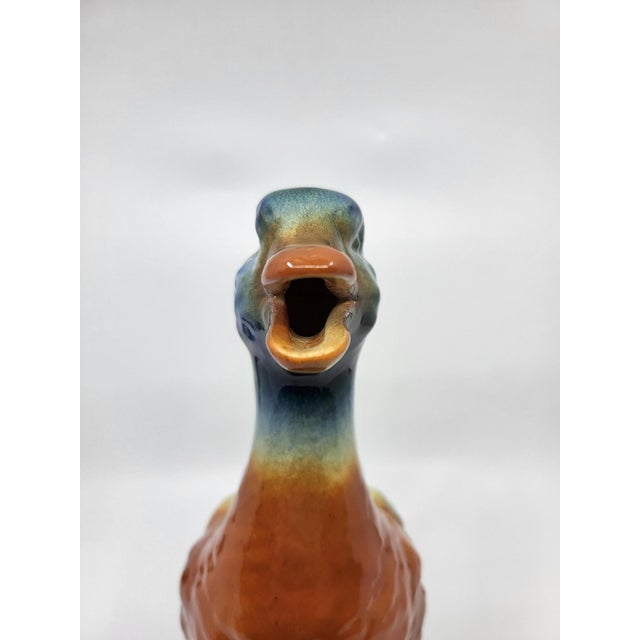 Art Nouveau Style Duck Pitcher from Saint Clément, France, 1950s For Sale - Image 9 of 14
