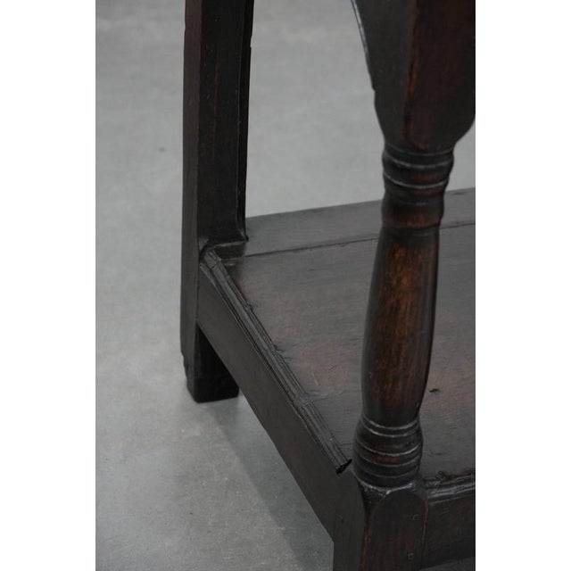 Antique English Side Table in Oak, 18th Century For Sale - Image 15 of 18