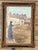 Large Vintage Parisian Street Scene Oil Painting of Victorian Woman in Ornate Gilt Frame For Sale - Image 4 of 17