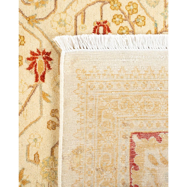 2000 - 2009 Mogul, One-of-a-Kind Hand-Knotted Area Rug - Ivory, 8' 2" x 10' 4" For Sale - Image 5 of 8