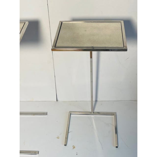 1990s Modern Sadie Spot Glass Side Tables Pair For Sale In Miami - Image 6 of 7