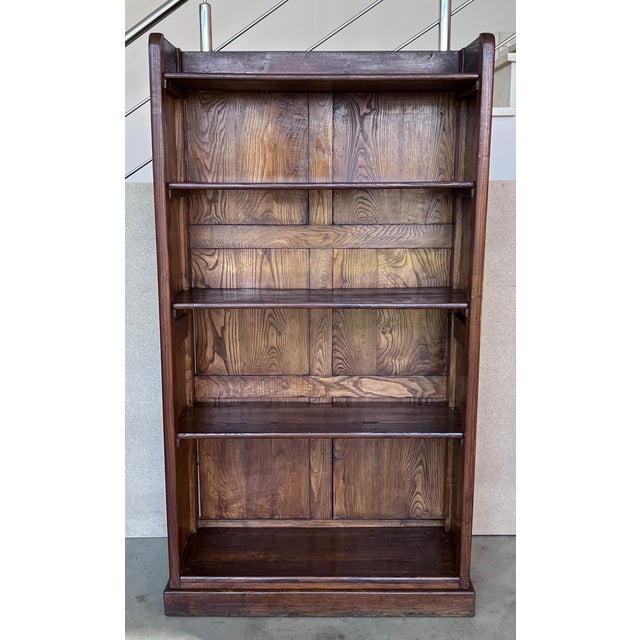 19th Solid Oak Bookcase or Etagere with Five Shelves Details Dimensions Height: 63 in (160 cm) Width: 34.06 in (86.5 cm)...