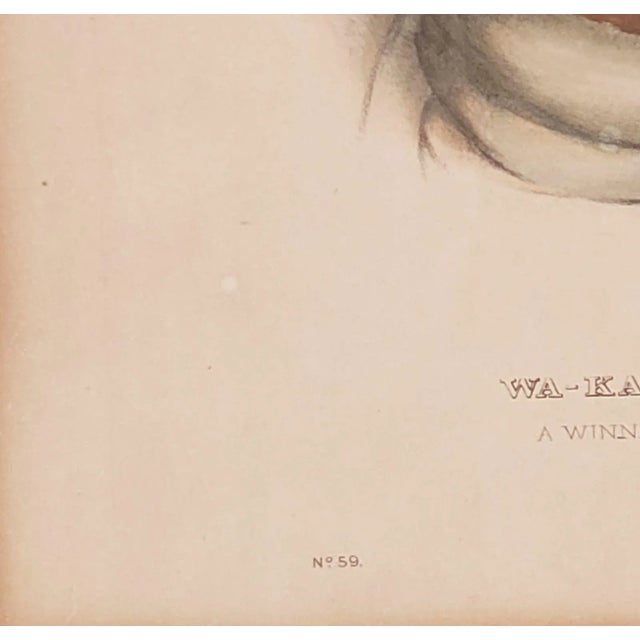 Hand-Colored Engraving of American Indians, 19th Century For Sale - Image 4 of 5