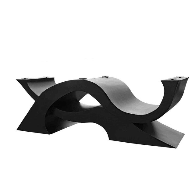 Luxury Metal Pedestal Table Base Hand Sculpted by Invictus Steelworks