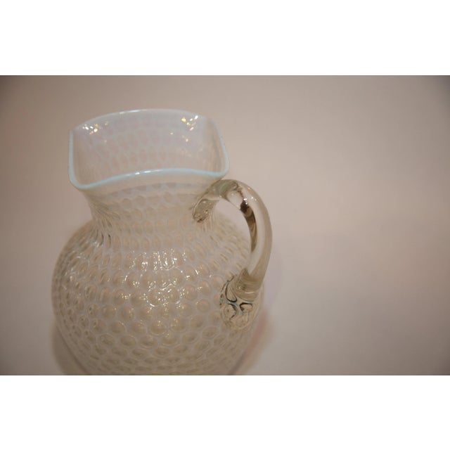 Art Deco Early 20th Century Hobbs Brockunier Windows Glass Pitcher For Sale - Image 3 of 7
