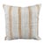 Turkish Hemp Pillow Cushion Natural Beige Rust Pillow Cushion Cover 24"x24" For Sale
