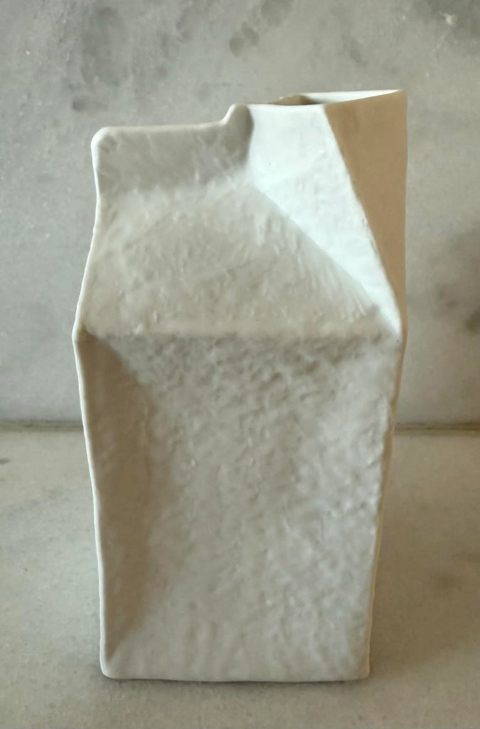 Porcelain Milk Carton Vase by Frogen Yang for Rosenthal | Chairish