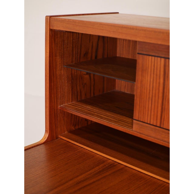 Vintage Danish Secretaire in Teak by Sigfred Omann for Ølholm, 1960s For Sale - Image 18 of 18
