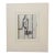 Original Vintage Abstract Ink Drawing of a Standing Man by Michael Davies For Sale