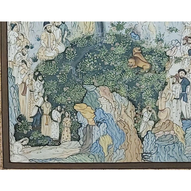 Large Persian Illustration From a Book, Circa 1900 For Sale In San Francisco - Image 6 of 9