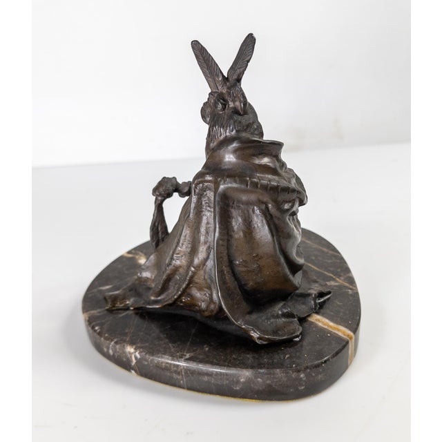 Mid-Century Western Bronze Indian Figure After Carl Kauba For Sale - Image 4 of 11