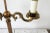 Brass Vintage Brass Double Arm Candlestick Table Lamp For Sale - Image 8 of 12