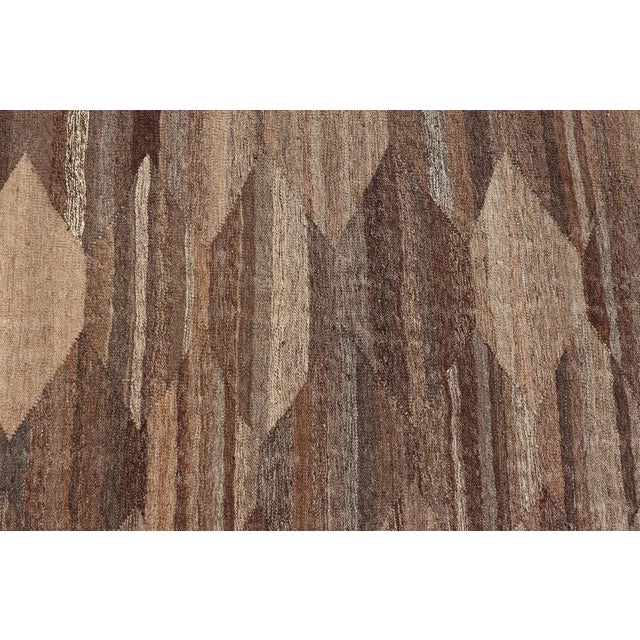 Hand-Woven Wool Flatweave Kilim by Keivan Woven Arts 6'9 X 9'8 For Sale In Atlanta - Image 6 of 13