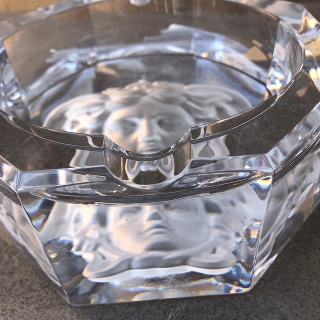 Versace Crystal Ashtray Chairish