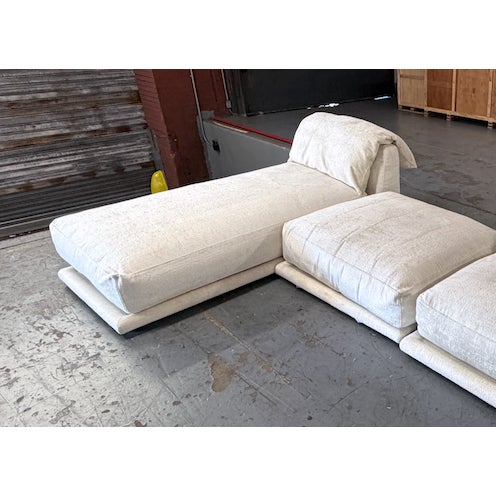 This Jill modular sofa is composed of 3 modular units (1 armless chaise, 1 armless chair and 1 ottoman ) allowing a myriad...