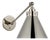 Chapman & Myers for Visual Comfort Signature Parkington Single Library Wall Light in Polished Nickel For Sale