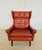 Set of Vintage Danish Lounge Chair and Ottoman in Cognac Leather by Svend Skipper For Sale - Image 3 of 18