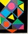 Attributed to Baladine, 1960's Baladine Op Art KInetic Screenprint Lithograph Vibrant Mod Neon Colors For Sale - Image 4 of 6