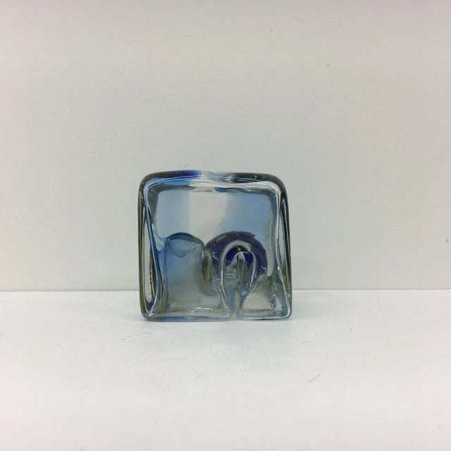 Vintage Cube Vase from Touskova, 1983 For Sale - Image 17 of 18