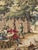 Antique French Jacquard Tapestry with Village Motif in the style of Aubusson, 1970s For Sale - Image 3 of 18