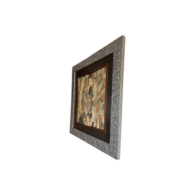 We have for your consideration a very beautiful wall art in the style of ting shao kuang manufactured around the 1980s...