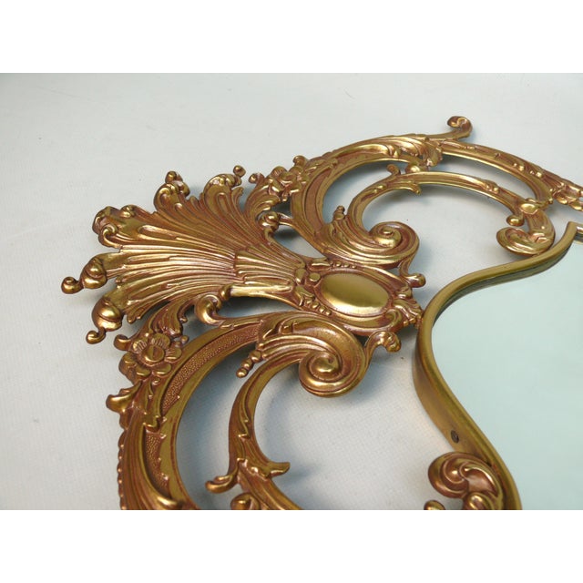 Metal Louis XV Style Wall Mirror, France, 1970s For Sale - Image 7 of 18