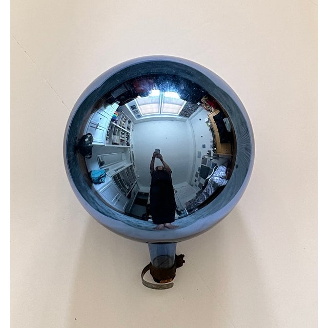 Early 20th Century Mercury Glass Garden Gazing Ball Ornament For Sale - Image 11 of 11