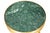 Green Pair of Neo-Pompeian Brass and Green Marble Gueridon Side Tables For Sale - Image 8 of 18