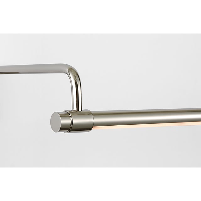 Kidd 30" Frame Mount Picture Light in Polished Nickel Designer: Thomas O'Brien Finish: Polished Nickel Height: 8.75" -...