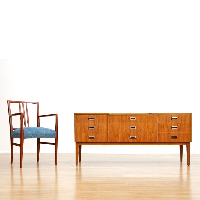 1960s 1960s Mid Century Nine Drawer Teak Dresser For Sale - Image 5 of 10