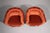 Italian Lounge Chairs in Orange Copper Velvet, 1950s, Set of 2 For Sale - Image 3 of 11
