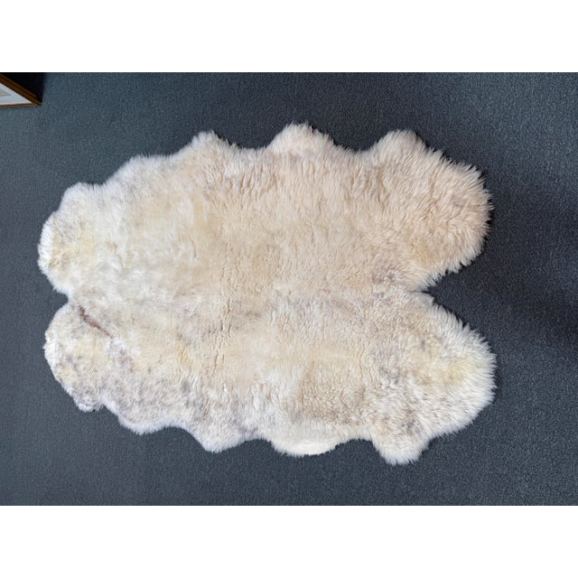 Contemporary Interiors Genuine Sheepskin Rug For Sale - Image 3 of 12