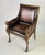 Pair of Theodore Alexander Regency Style Carved Lion & Hairy Paw Caster Armchairs in Brown Leather For Sale - Image 17 of 17
