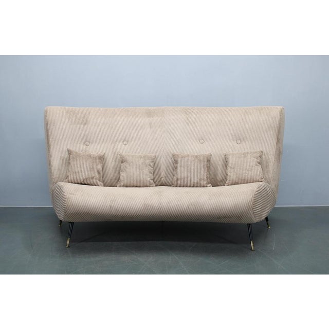 1950s Curved Modular Sofa by Gigi Radice for Minotti, Italy, 1950s, Set of 3 For Sale - Image 5 of 18