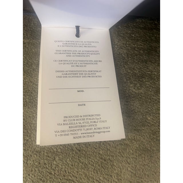 Carlo Bugatti Bugatti Ettore Bugatti Leather Cushion Anthracite Luxury Collection For Sale - Image 4 of 6