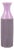 Tall Cylindrical Purple Glazed Vase with Stripes from Gabriel, Sweden, 1970s For Sale