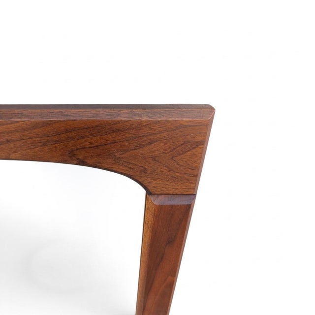 1950s Pair of Brown-Saltman Mid-Century Modern Walnut Wall Mirrors, 1950s For Sale - Image 5 of 14