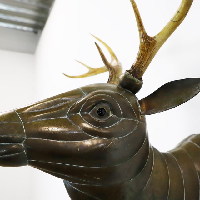 1960s Big Size Sergio Bustamante Stag Head, Attributed For Sale - Image 10 of 17