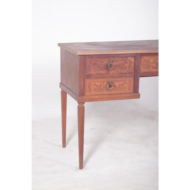 Vintage Wooden Dressing Table with Marquetry, 1920s For Sale - Image 3 of 9
