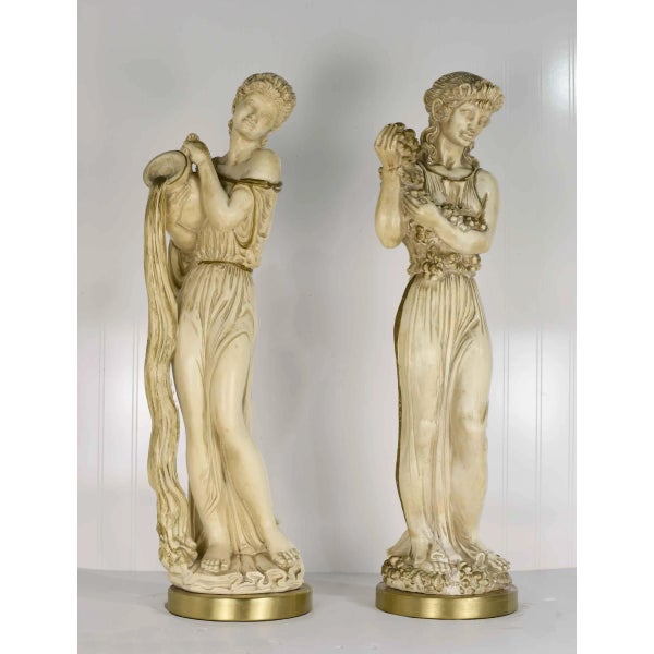 UNIVERSAL STATUARY CHICAGO 1960年代 石膏オブジェ 1950s-classical-greek-figures-