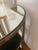 Arteriors Percy Table - Antique Brass Finish 18.5" D 24" H Three mirrored shelves / Mirror is not antiqued. Used Condition...