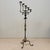 Spanish Revival Spanish Revival Hand Forged Iron and Brass Torchère ~ Floor Candelabra For Sale - Image 3 of 18