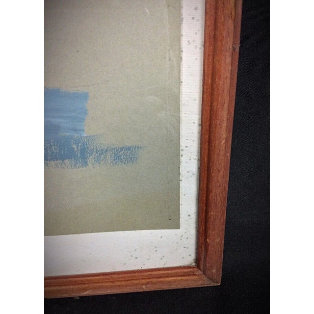 Mid 20th Century Elegant Watercolor by Ludo - Reclining Nude Woman, Back View, Framed For Sale - Image 4 of 5