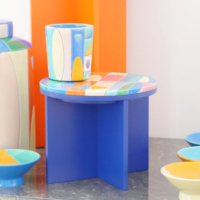 Low podium piece Art Décool émaux de Longwy by Nicolas Lequeux For Sale - Image 6 of 11