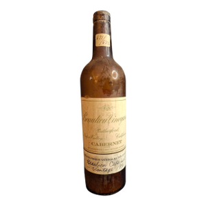 Rare 1916 Beaulieu Vineyard Cabernet Empty Bottle Heublein Auction 1914 Tax Stamp