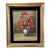 Impasto Floral Still Life Oil Painting on Canvas Flowers in Vase Signed 28"/25" For Sale