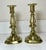 English Pair of Vintage 19th Century English Brass Candlestick Holders For Sale - Image 3 of 5